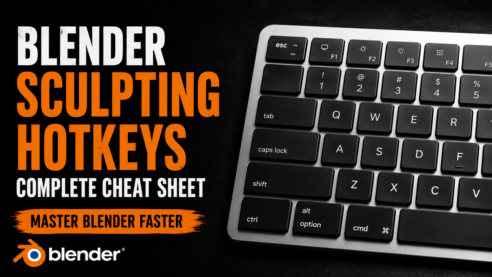 Blender sculpting hotkeys cheat sheet