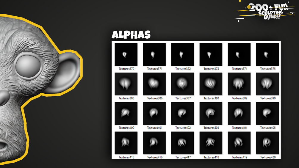 Short fur and micro strand brushes