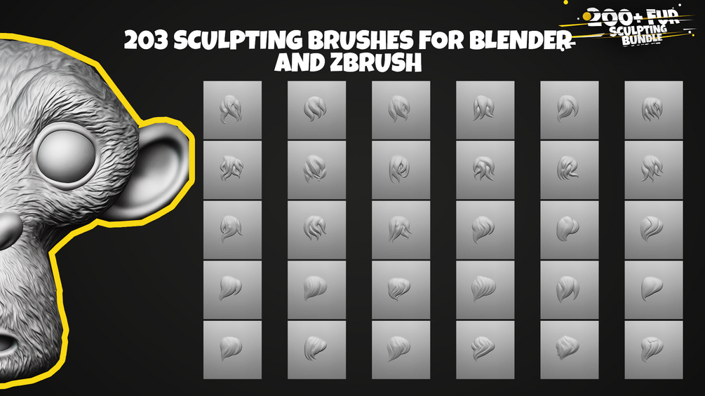 Fur brush pack preview