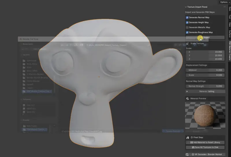 PBR Texture & Material Generator for Blender preview 1