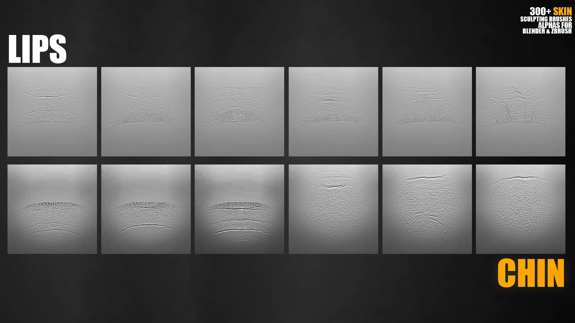 300+ Skin Sculpting Brushes preview 4