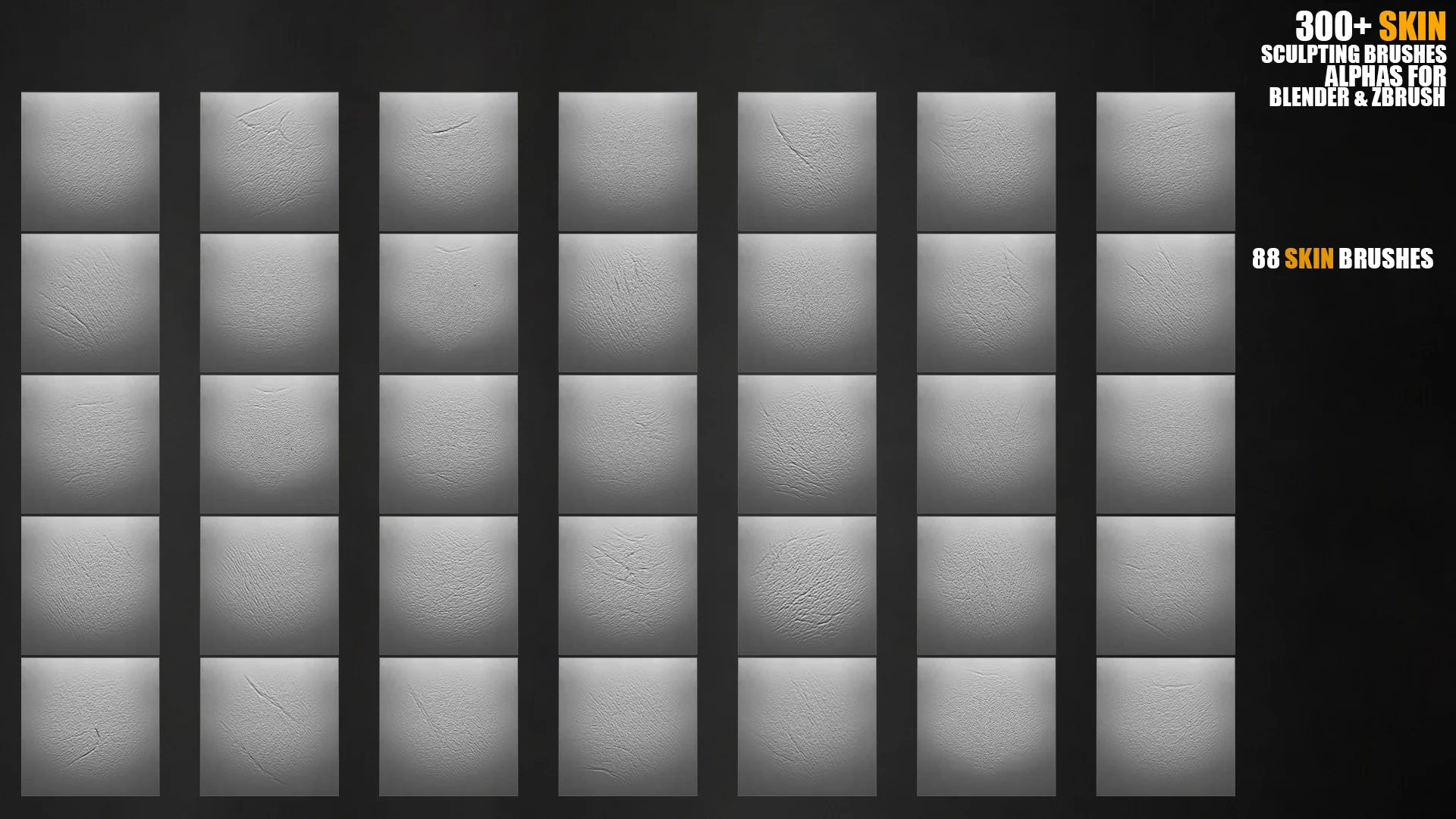 300+ Skin Sculpting Brushes preview 7