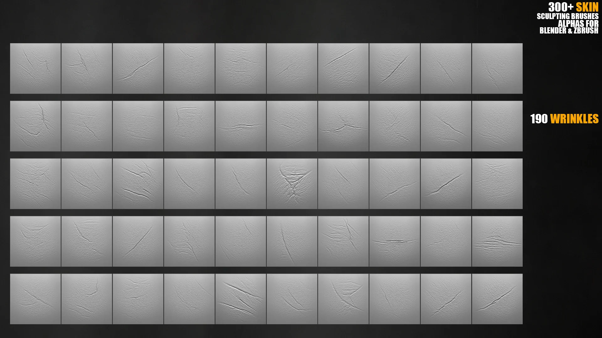 300+ Skin Sculpting Brushes preview 10
