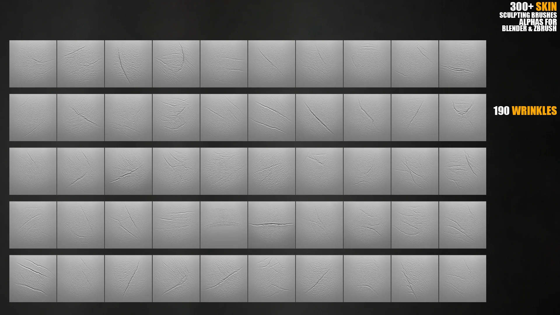 300+ Skin Sculpting Brushes preview 11