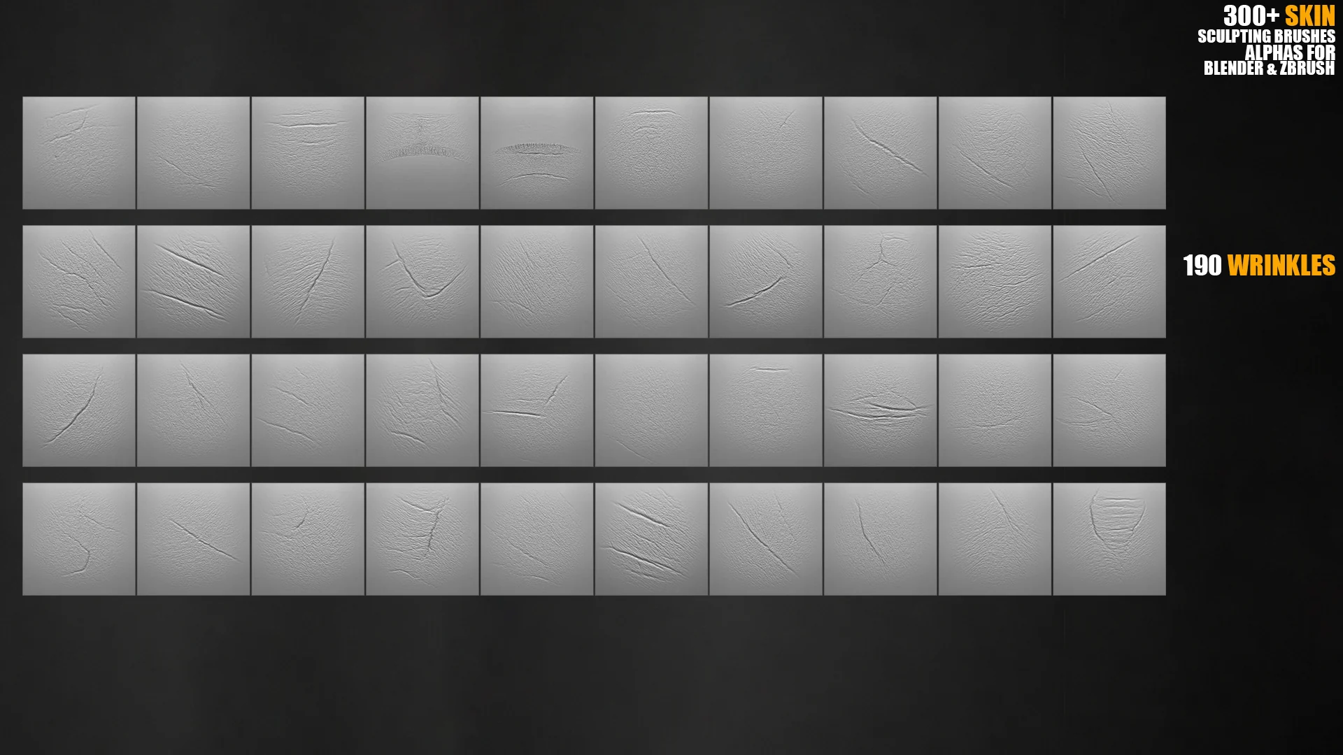 300+ Skin Sculpting Brushes preview 12