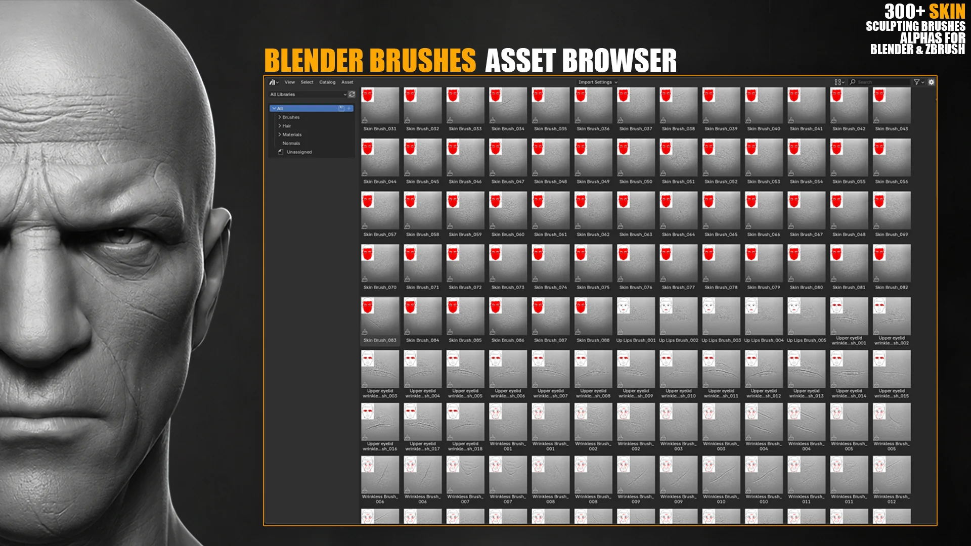 300+ Skin Sculpting Brushes preview 13