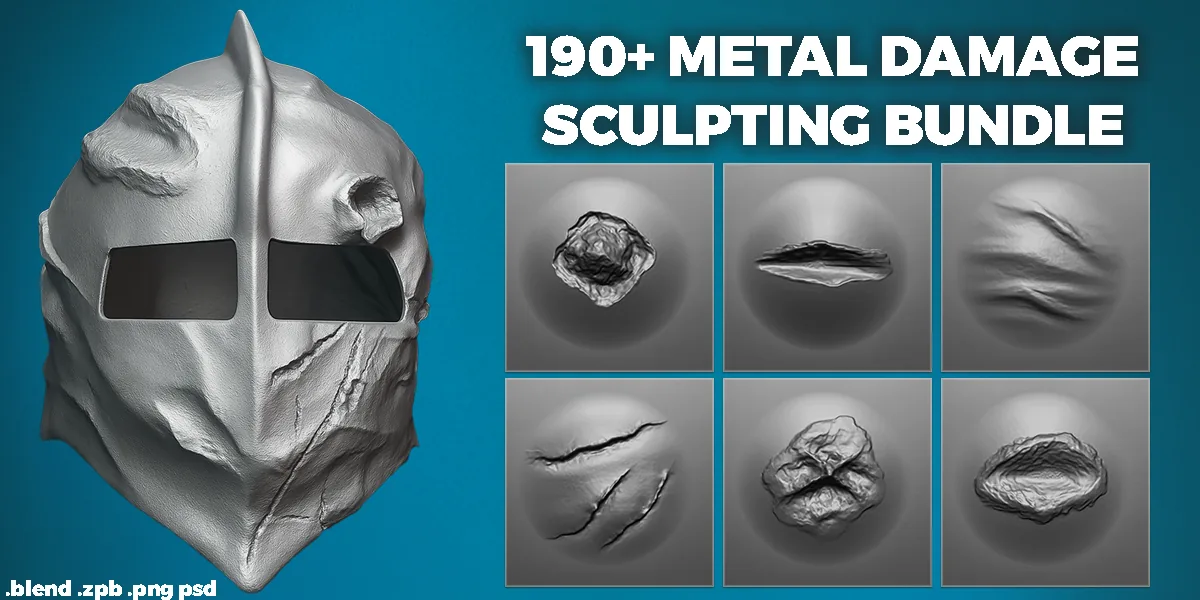 Metal damage brushes