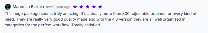 Customer review about using the sculpting brush pack