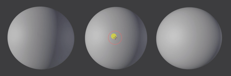 Ornamental sculpting brush preview