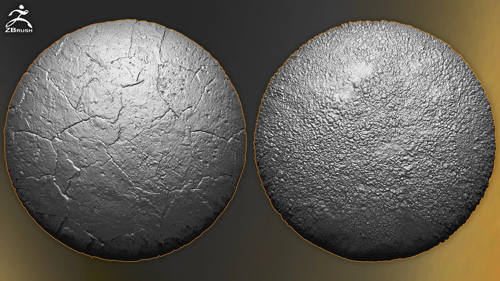Cracked Ground Alphas for ZBrush preview 1