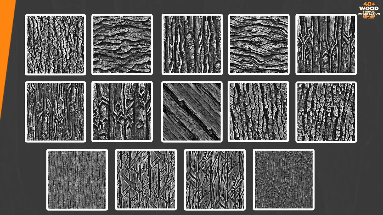 40+ Wood Stencil Imperfection Seamless preview 3
