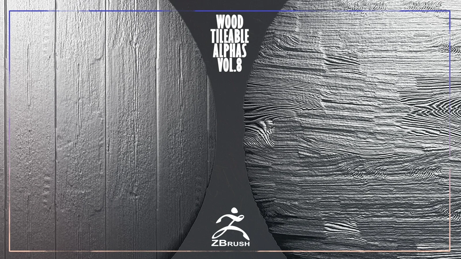 Wood Tileable Alphas Vol.8 (ZBrush, Substance)