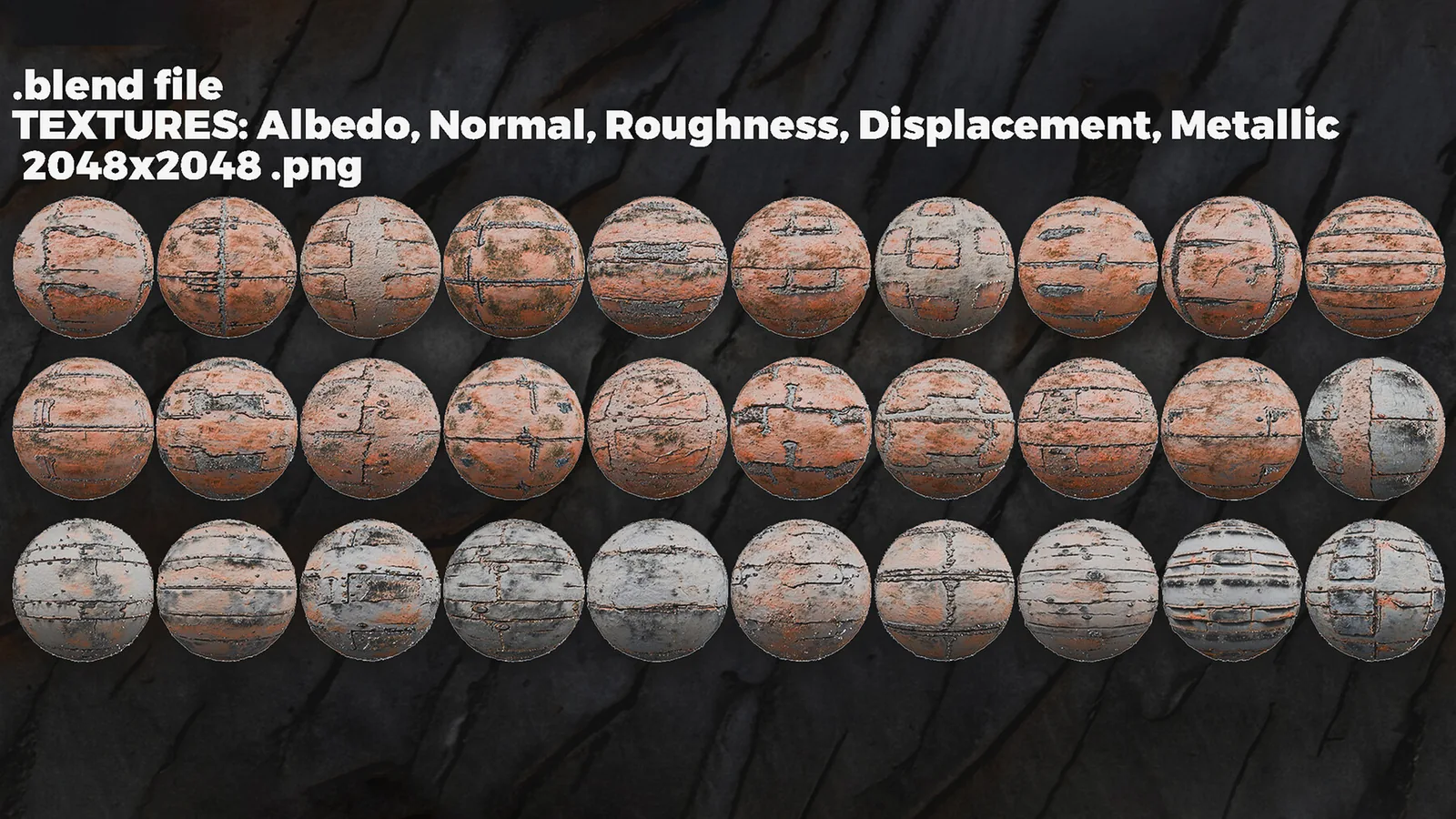 Rusted Metal Pbr Materials & Textures For Blender preview 2