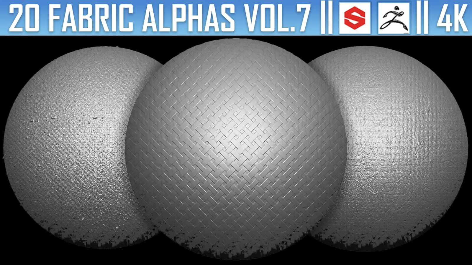 20 Fabric Alphas Vol.7 (ZBrush, Substance, 4K) preview 2