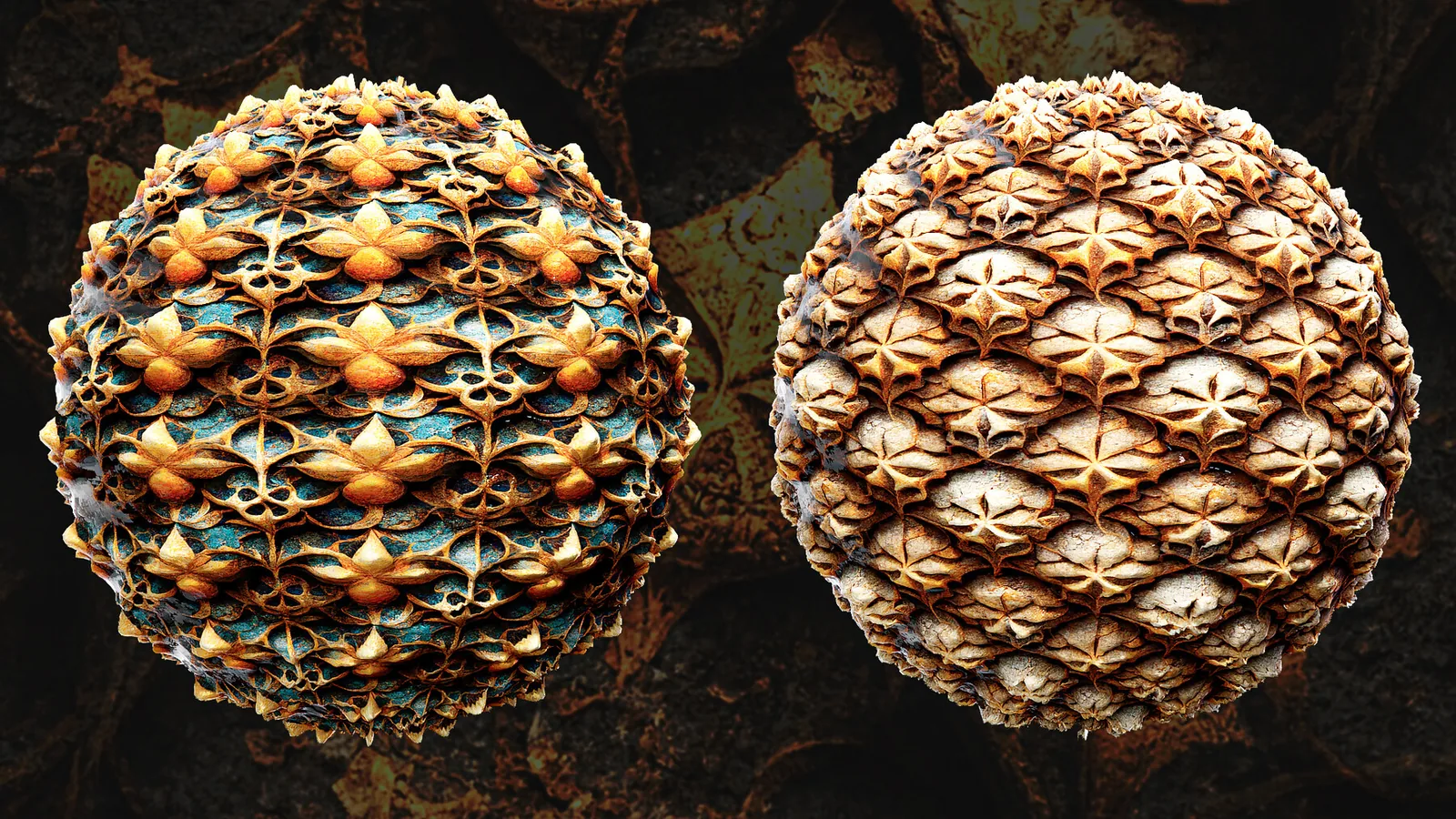 PBR Ornaments Materials for Blender (Cycles) preview 1