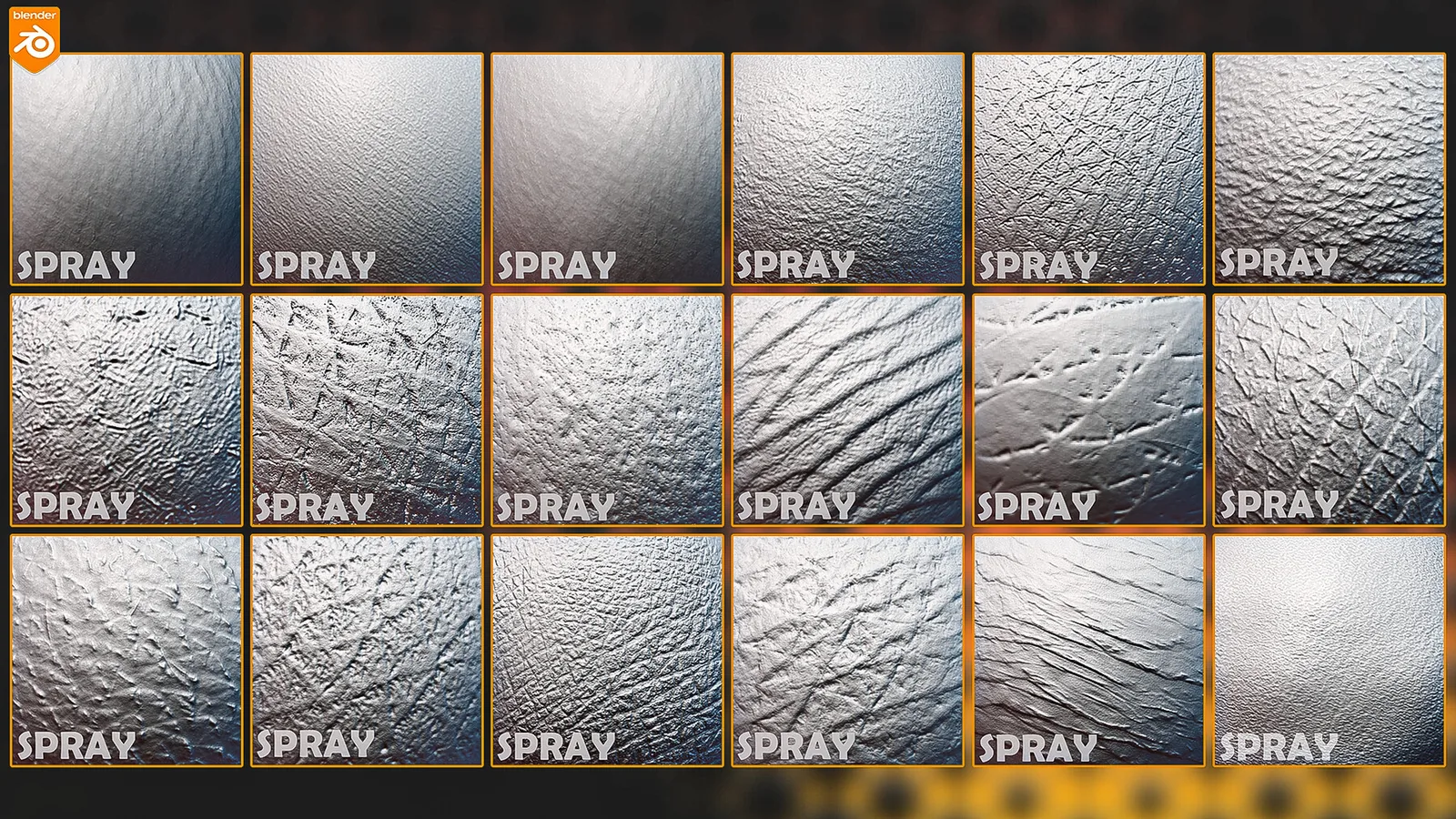 Blender Skin Sculpting Brushes. Asset Browser. preview 2