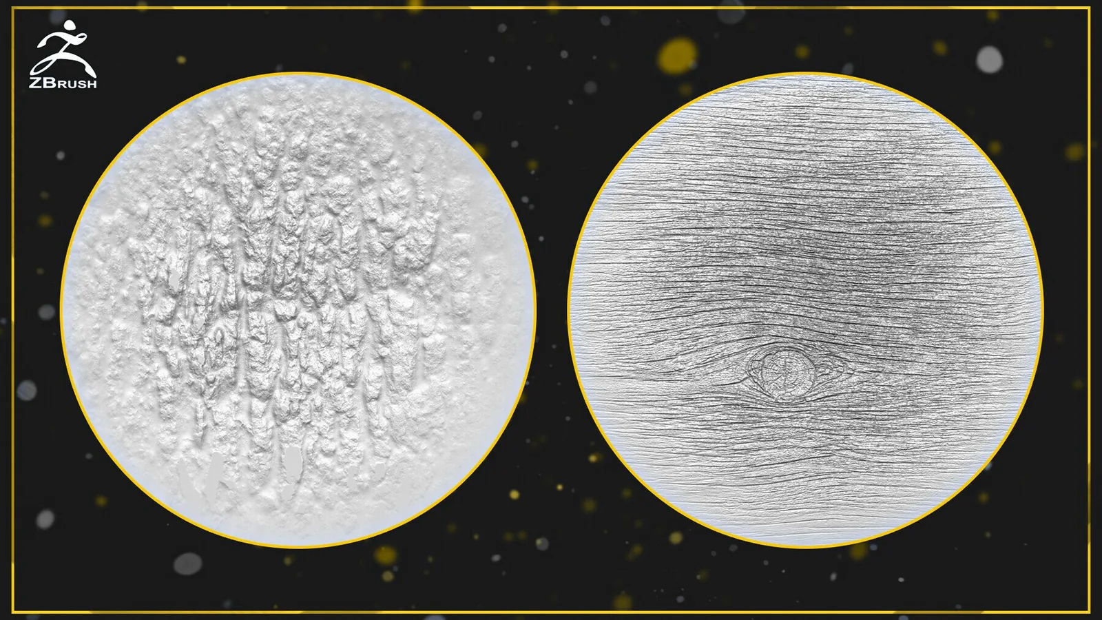 Bark & Wood Brush for ZBrush preview 1