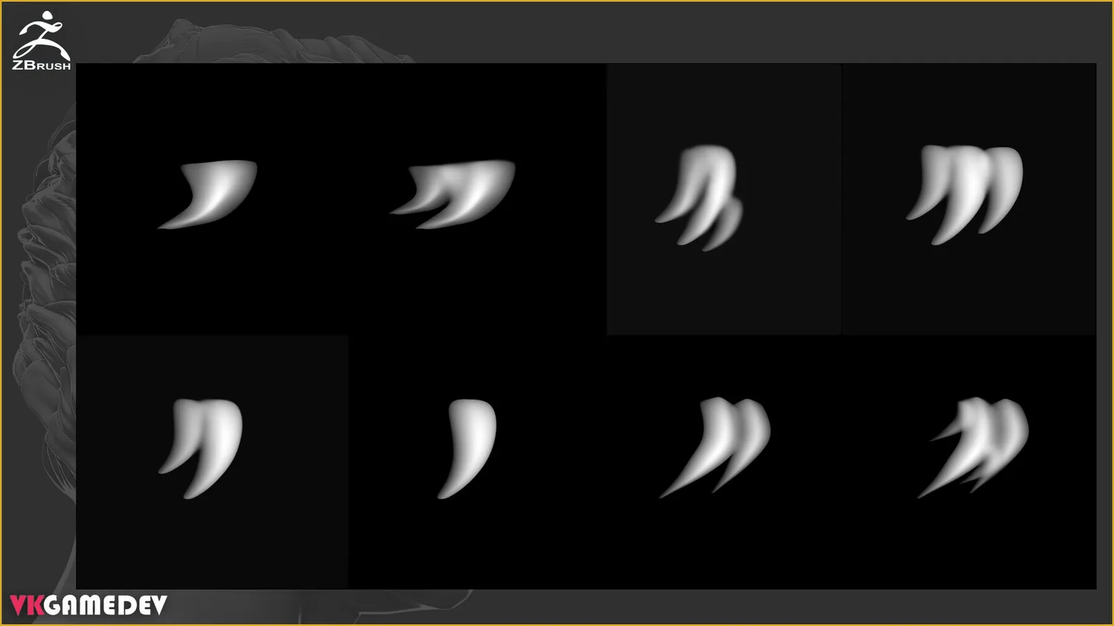 Hair and Fur VDM Brush for ZBrush preview 2