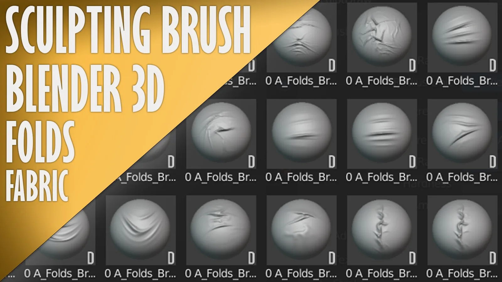 Blender Fabric Brushes. 90+ Sculpting Brushes. Asset Browser.