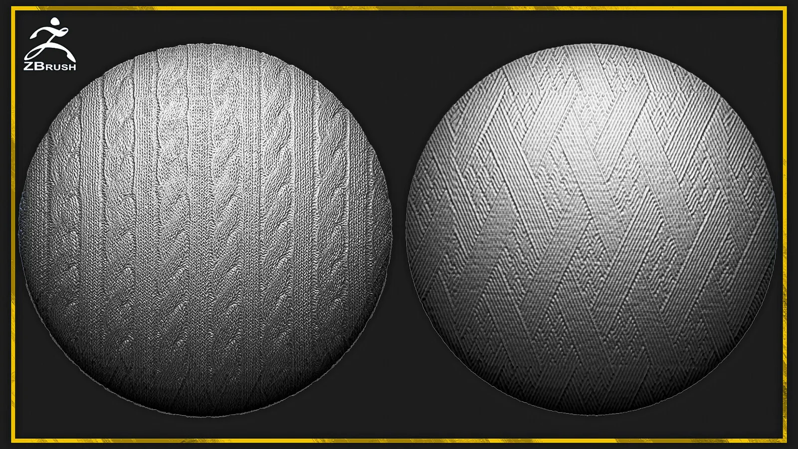 14 Fabric Tileable Alphas Vol.8 (ZBrush, Substance, 2K) preview 2