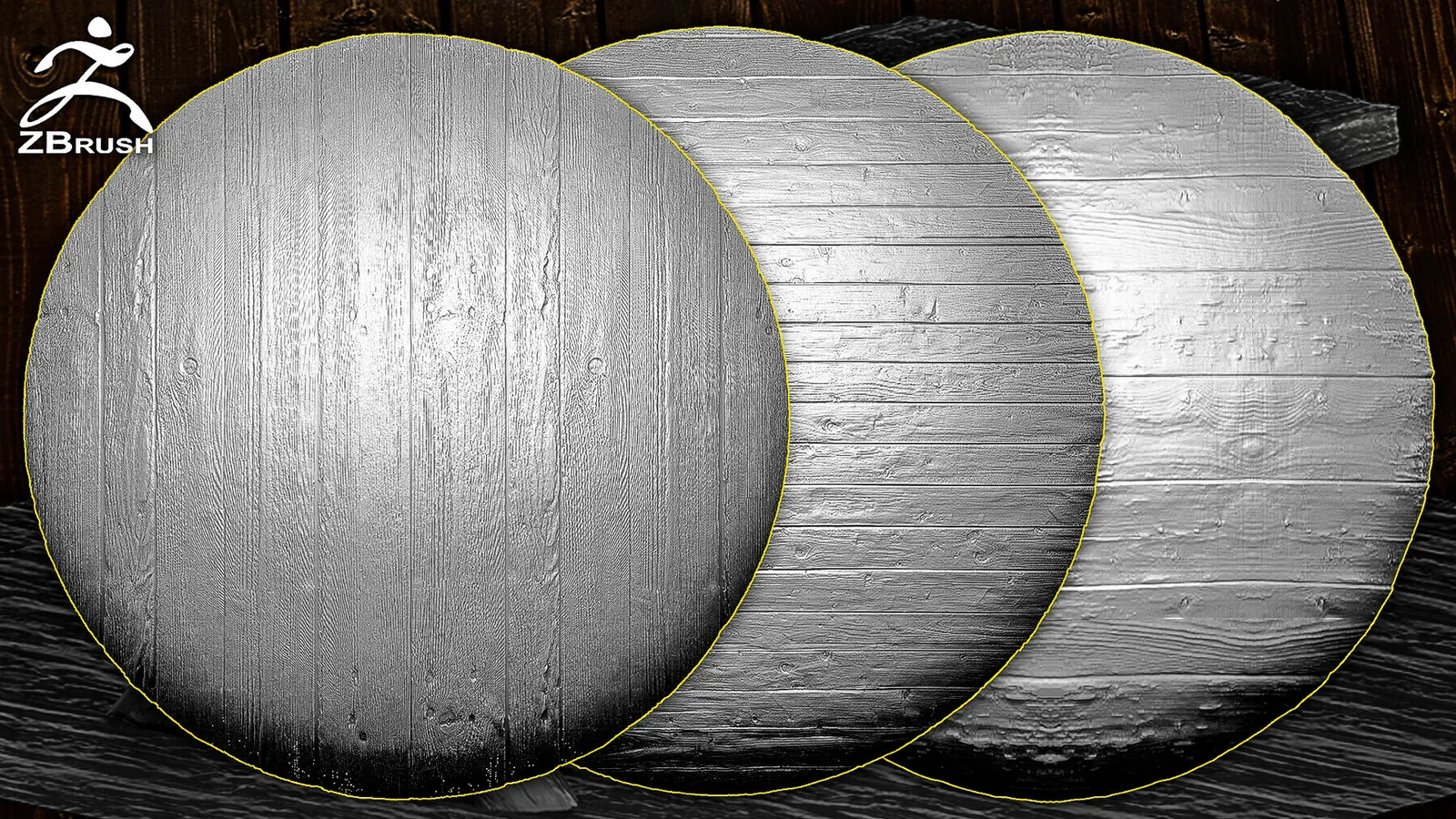 Wood Boards Alphas for ZBrush (Tileable) preview 3