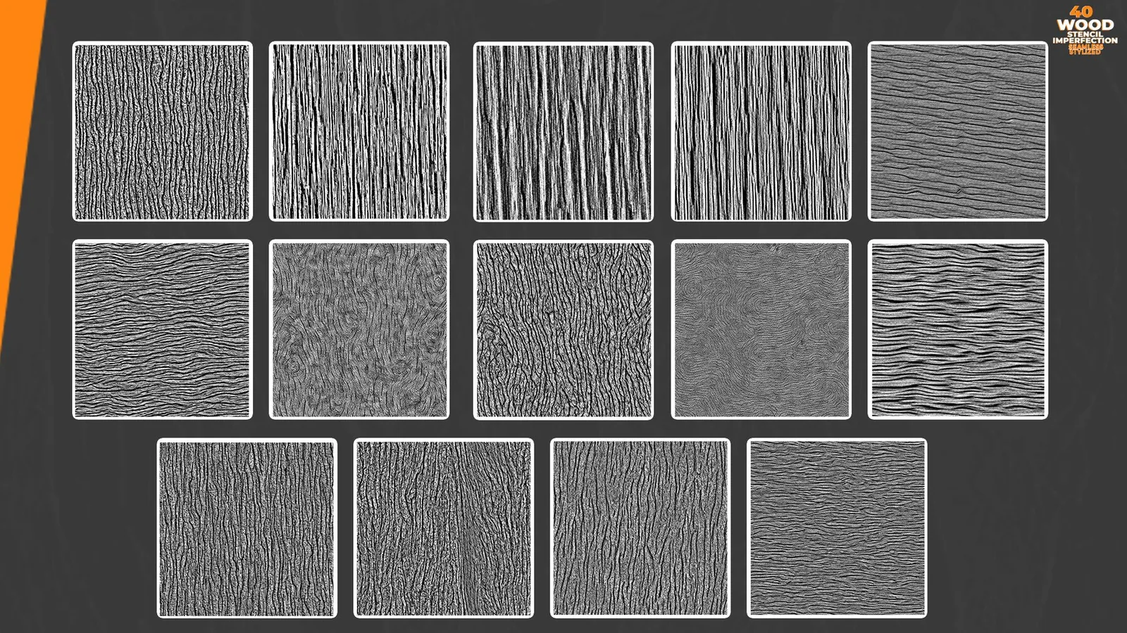 40+ Wood Stencil Imperfection Seamless vol.2 preview 2