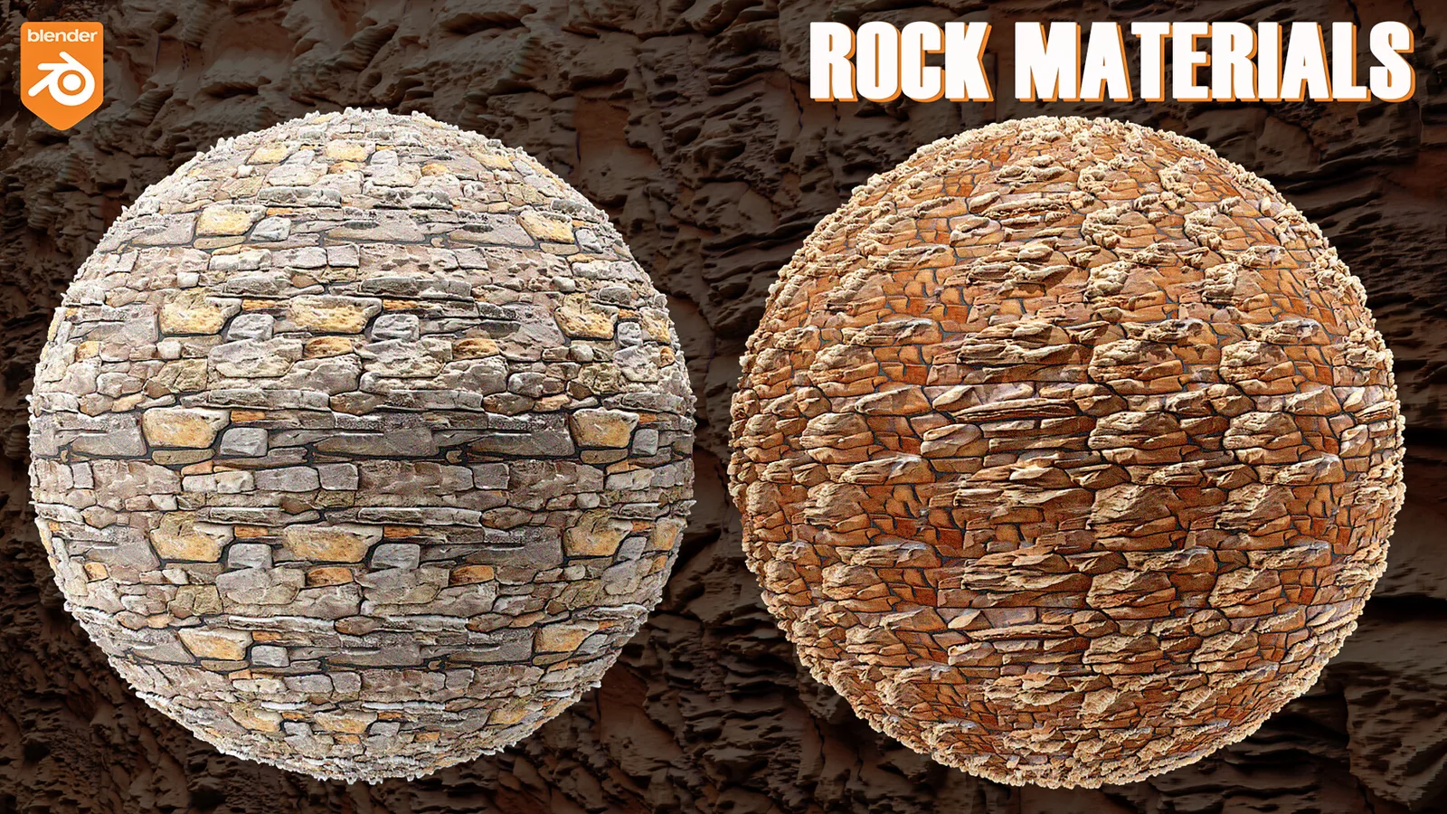 40+ Rock, Stone, Mountains Blender Materials (Cycles, Eevee) preview 2