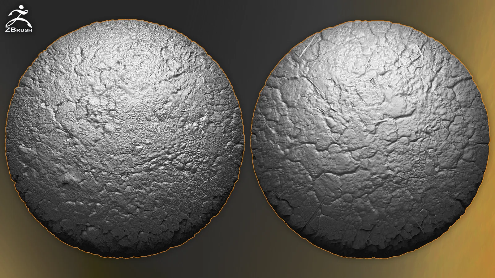 Cracked Ground Alphas for ZBrush preview 2