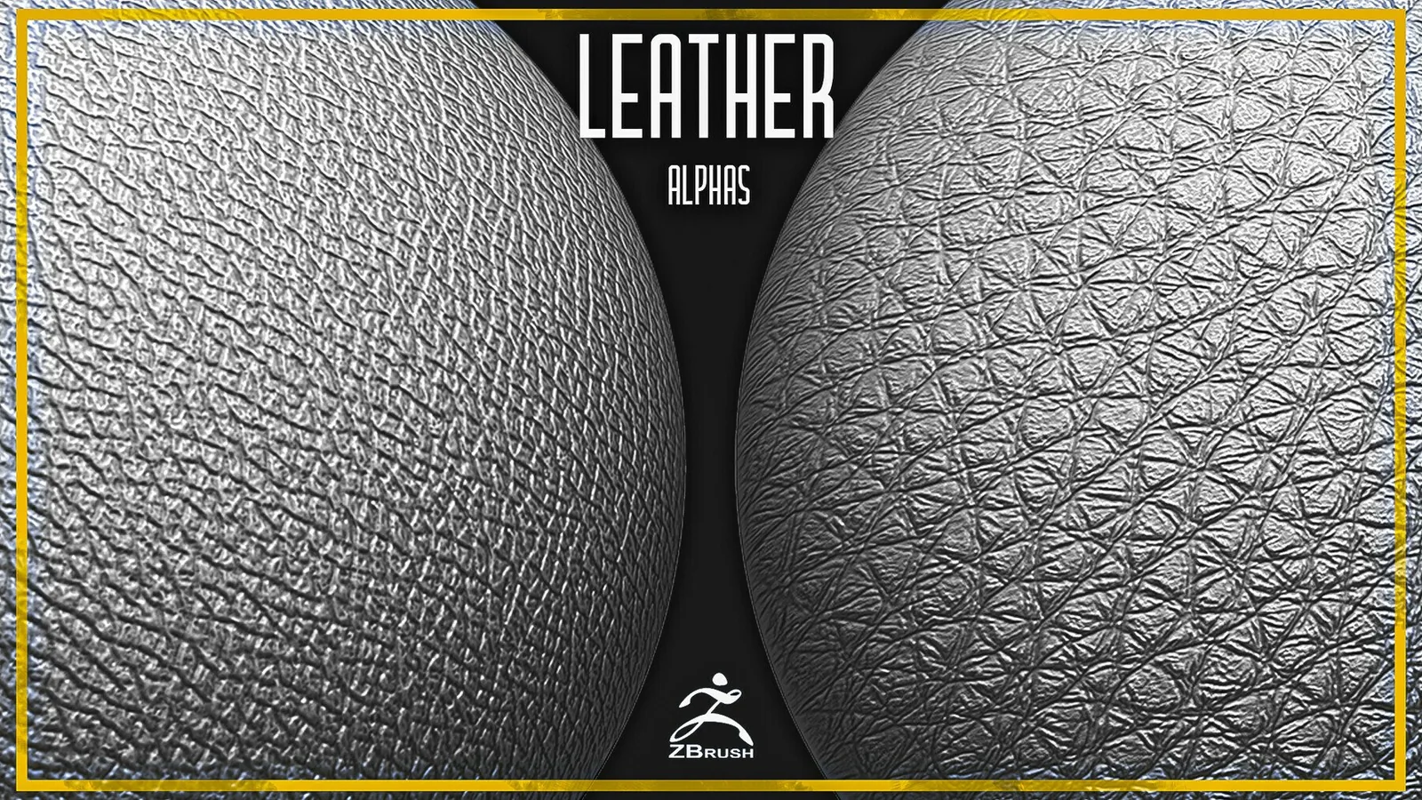 20 Leather Alphas Vol.6 (ZBrush, Substance, 2K)