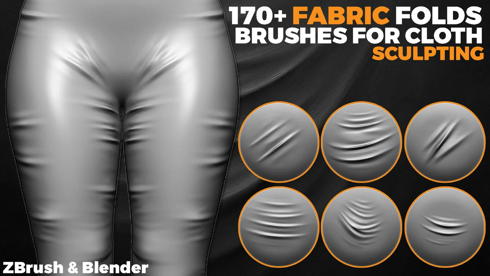 Folds Fabric Sculpting Brushes