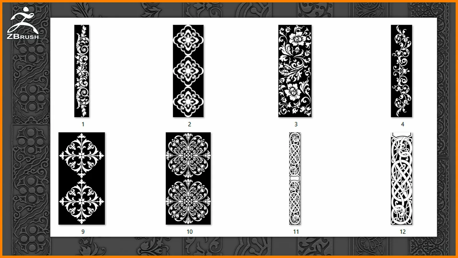 Ornaments Brush for ZBrush preview 3