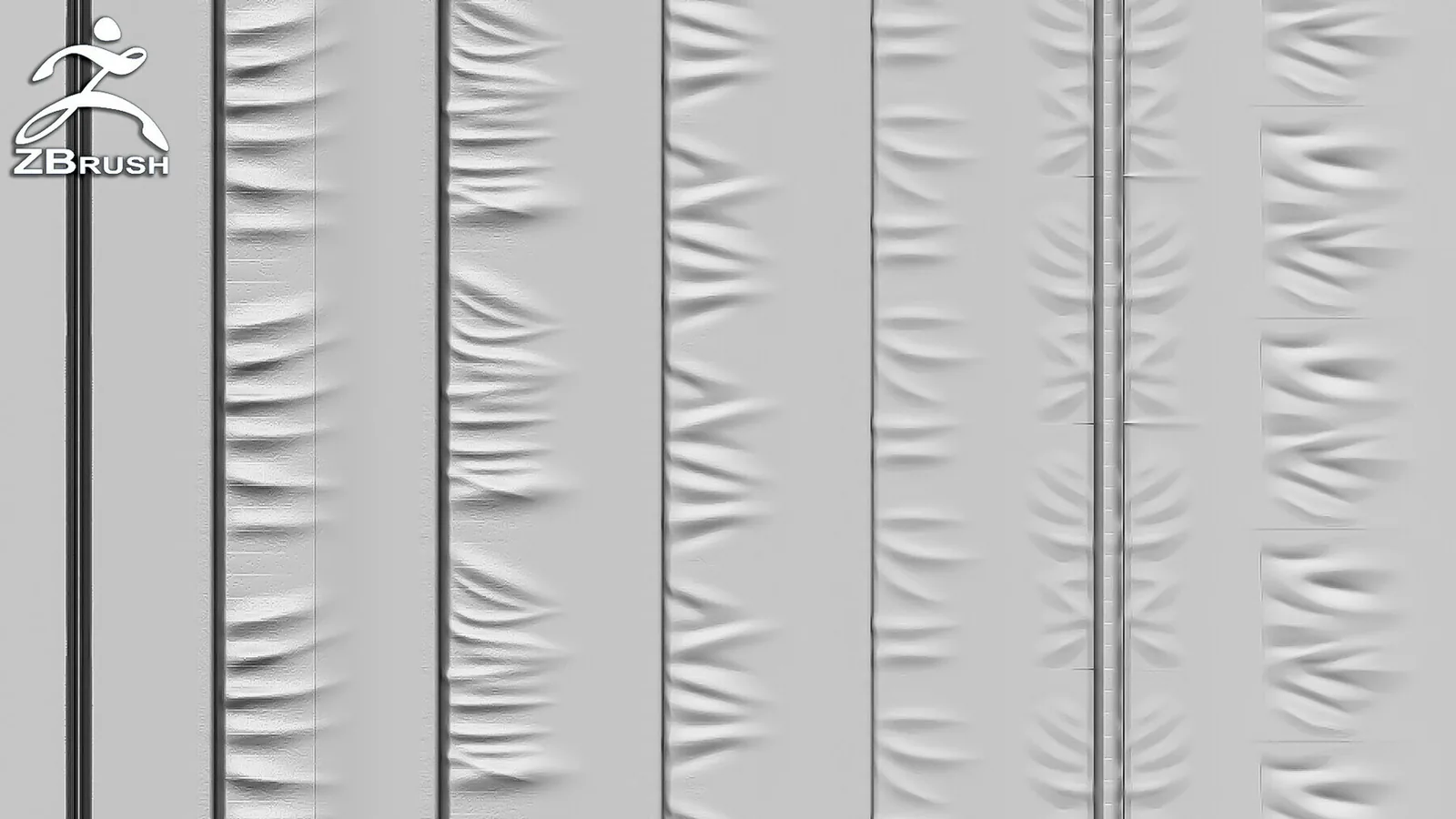 ZBrush Seam Brushes Vol.3 (VDM + 18 Alphas PSD) preview 2