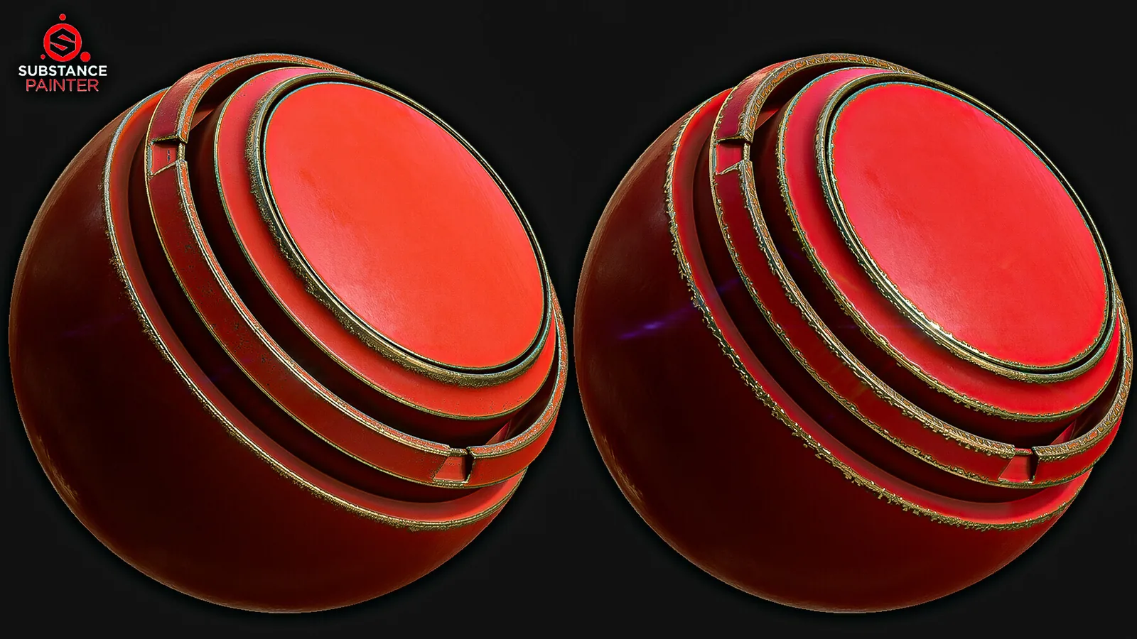 Damaged Painted Metal Smart Materials (Substance Painter + Textures) preview 1