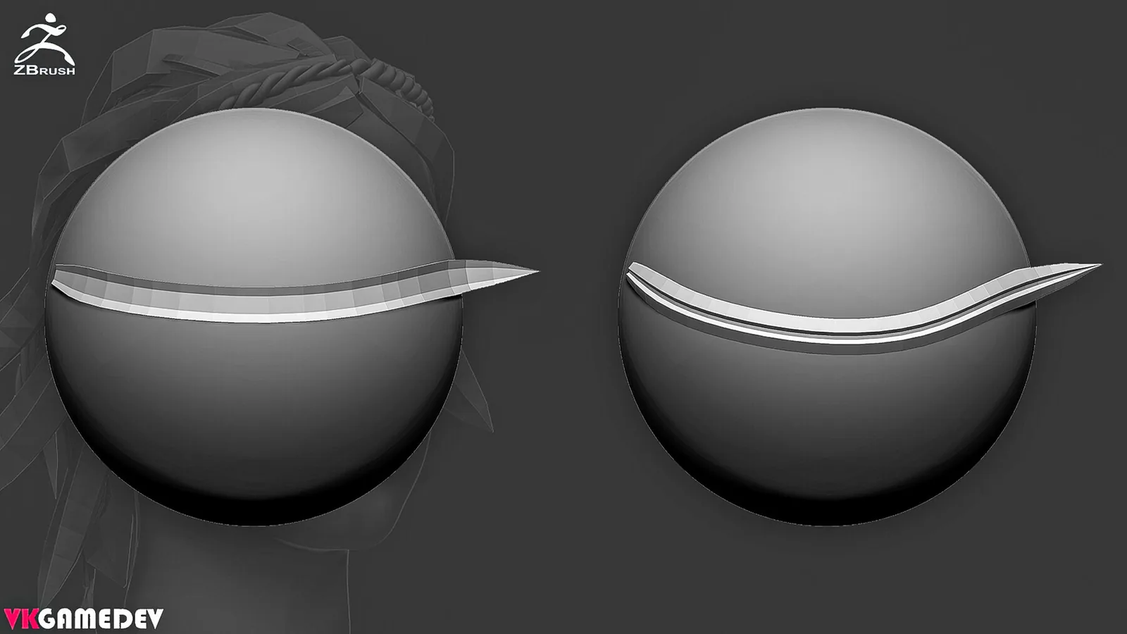 Hair IMM Brush for ZBrush preview 2