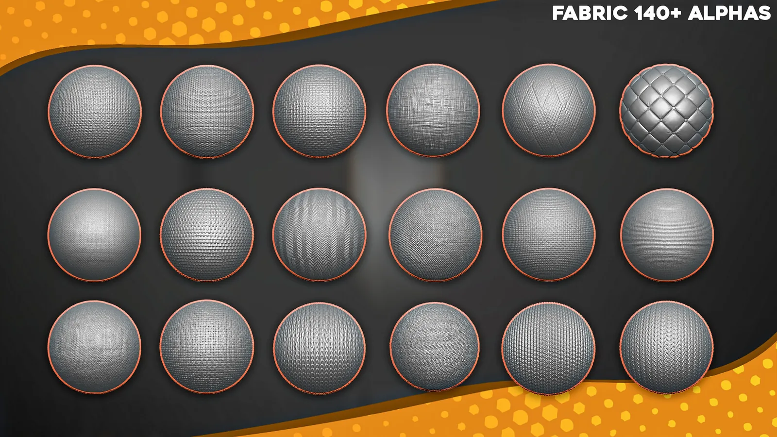 1200+ Alphas Bundle for ZBrush, Blender. Surface Add-on for Blender. preview 1