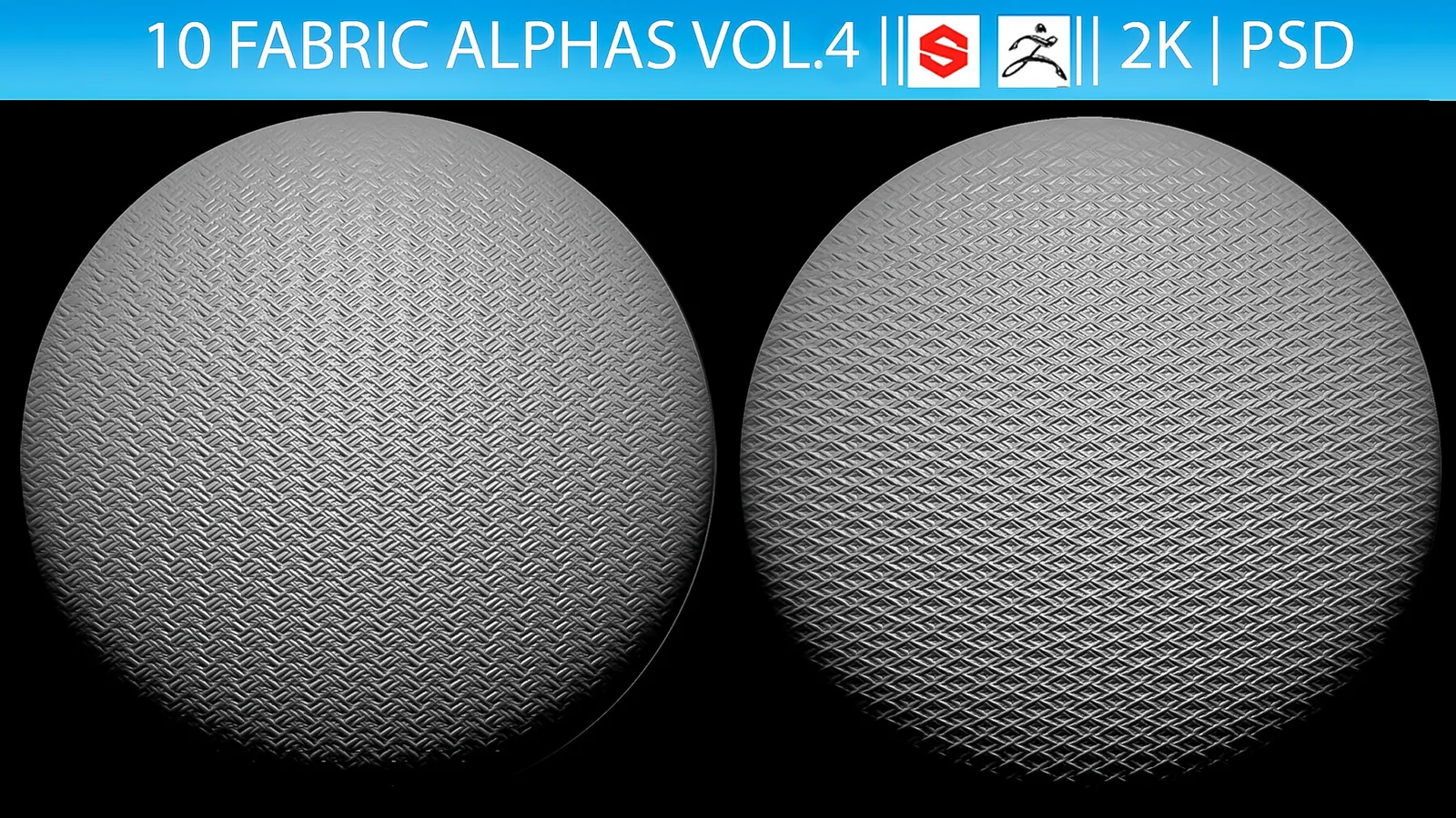 10 Fabric Alphas Vol.4 (ZBrush, Substance, 2K) preview 2