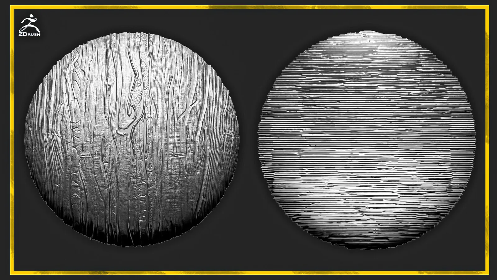 20 Wood Tileable Alphas Vol.4 (ZBrush, Substance) preview 3