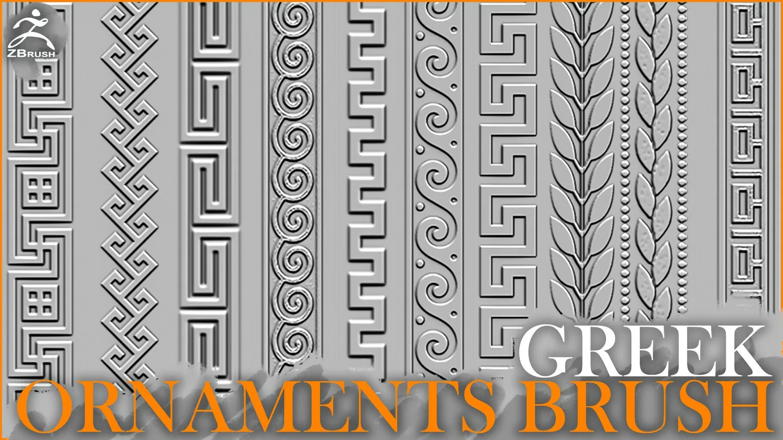 Greek Ornaments Brush for ZBrush
