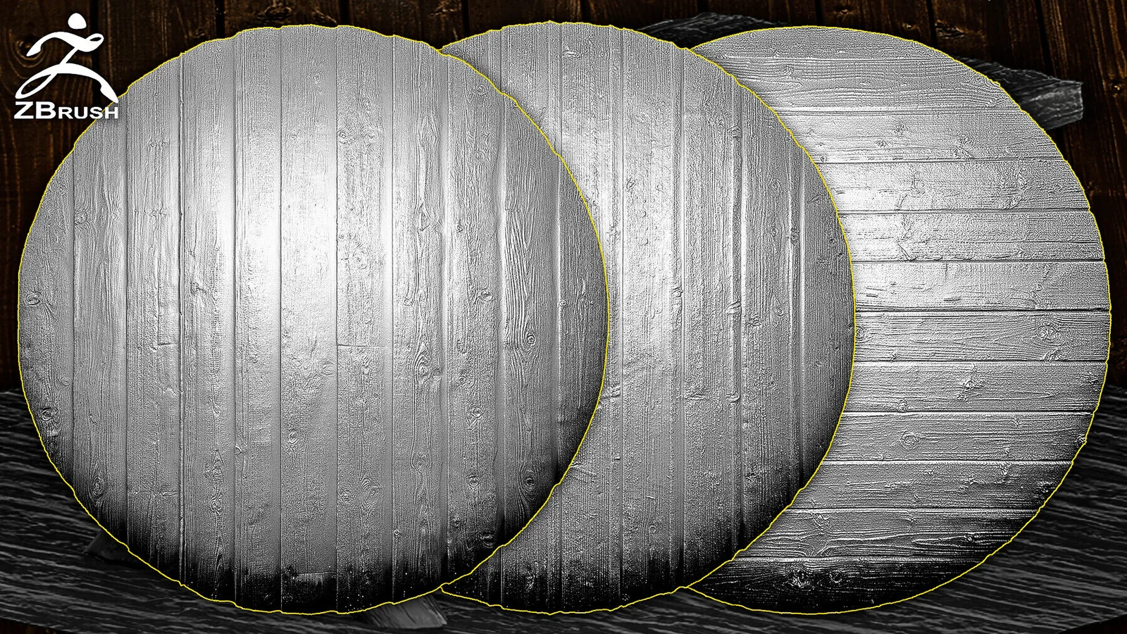 Wood Boards Alphas for ZBrush (Tileable) preview 2