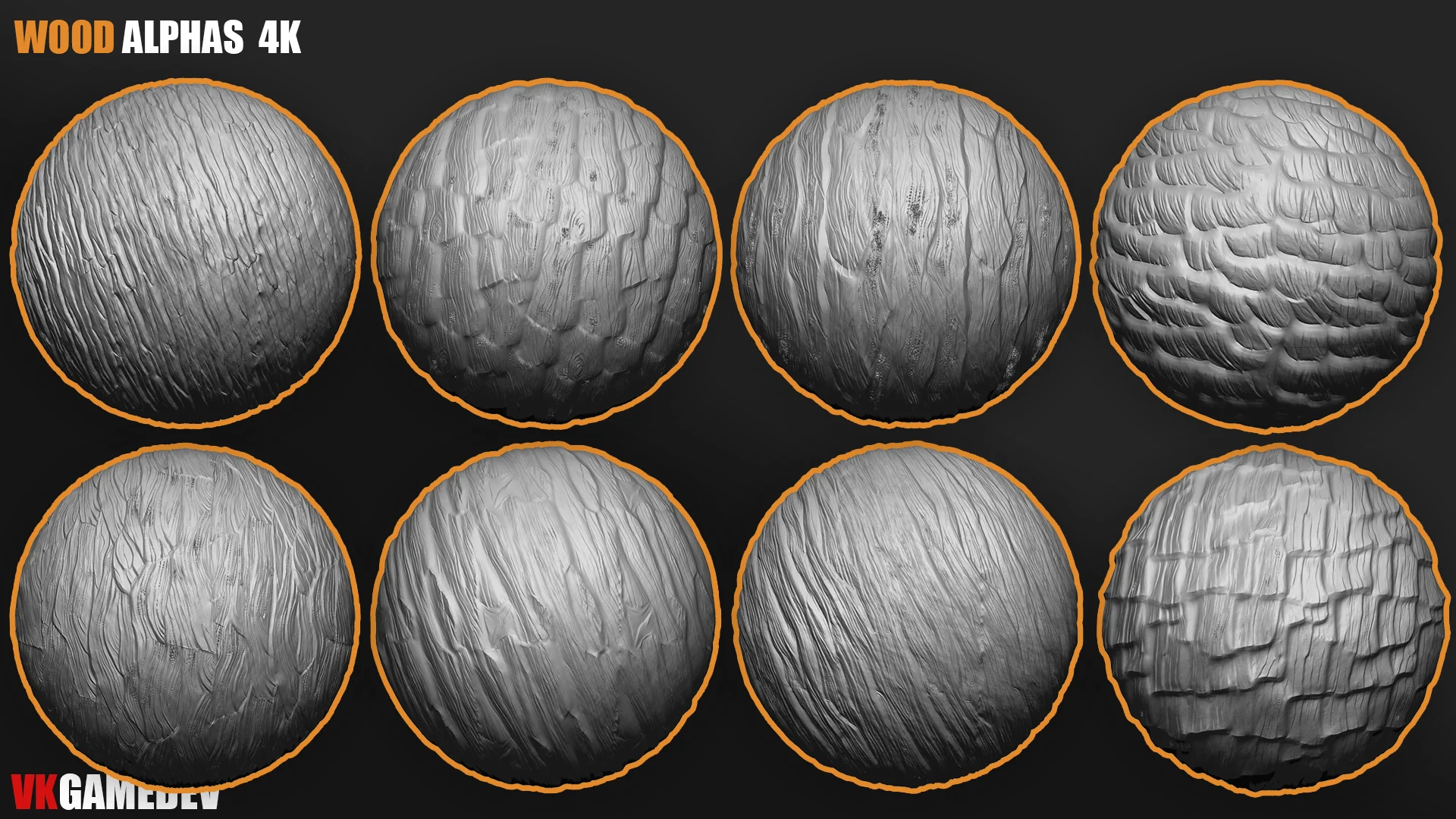 Wood Seamless Alphas Displacement Maps for ZBrush & Blender