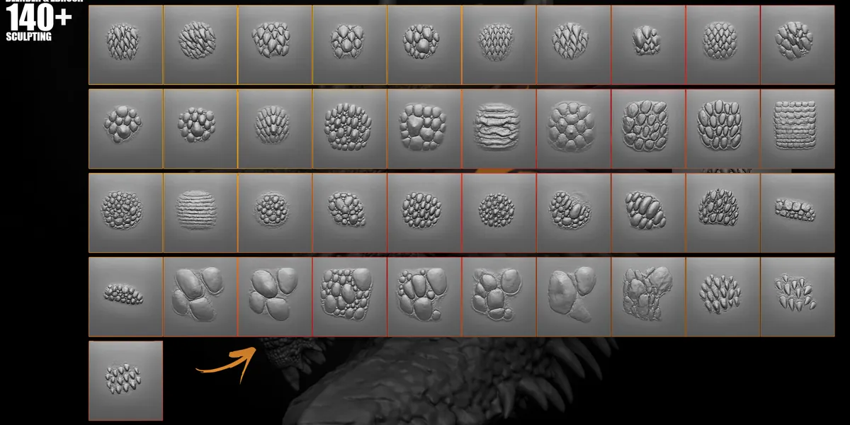 Dragon Skin Brushes (140 Pack) preview 4