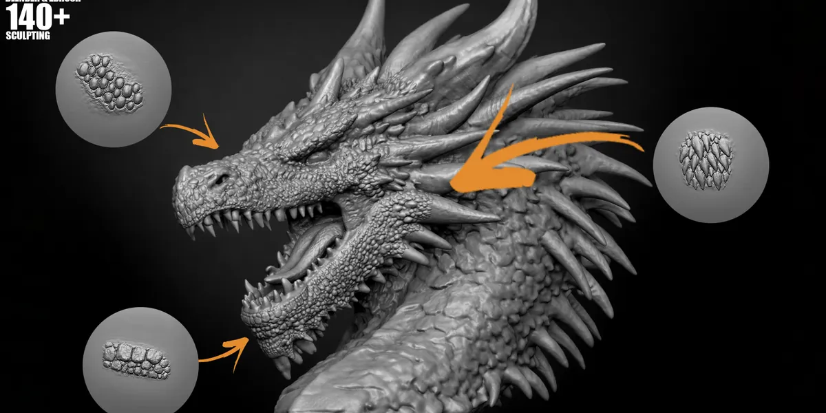 Dragon Skin Brushes (140 Pack) preview